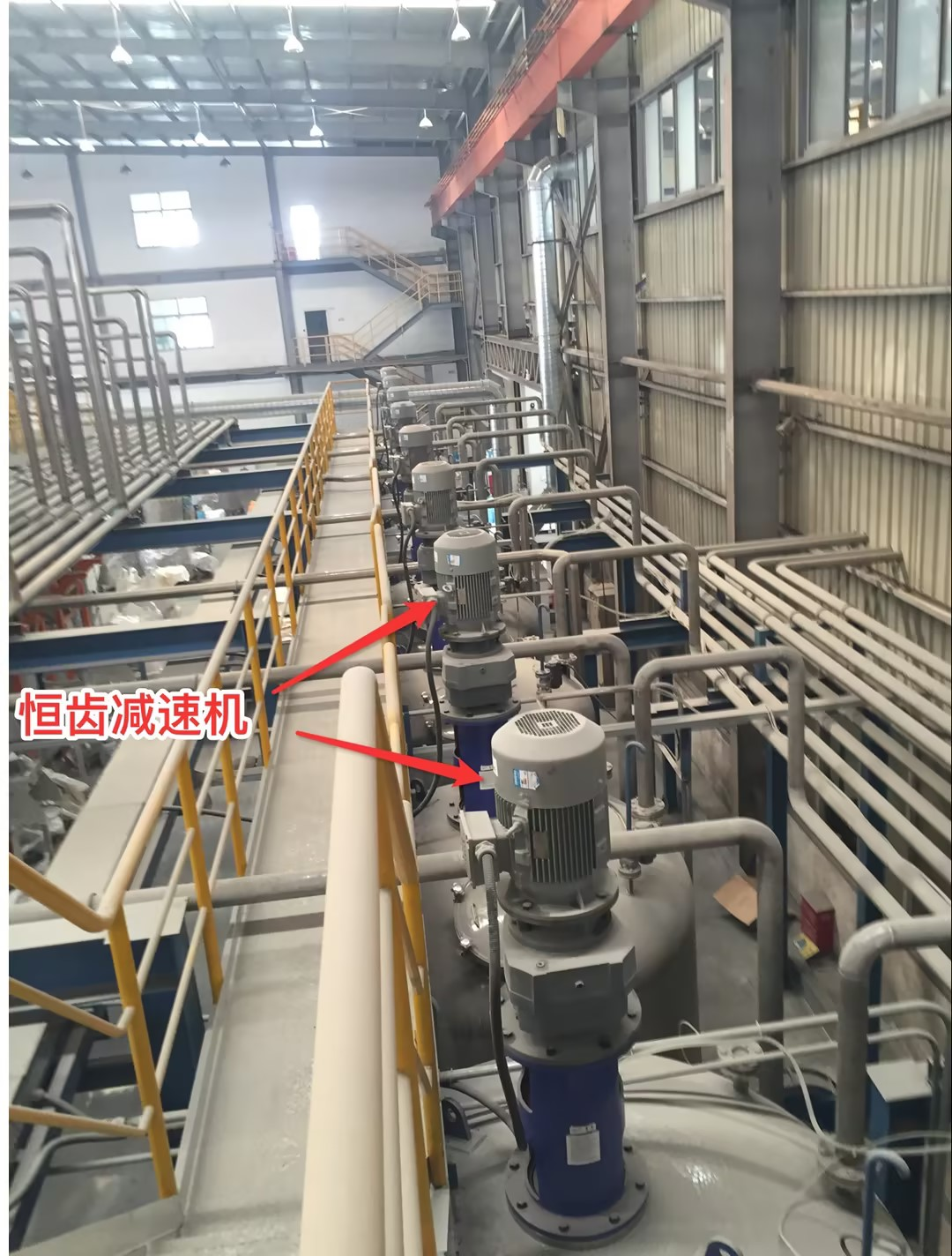 减速机在客户化工搅拌设备的应用