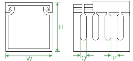 PVC 60X40mm 80X50mm Plastic Wire Protection Slottend Cable Duct