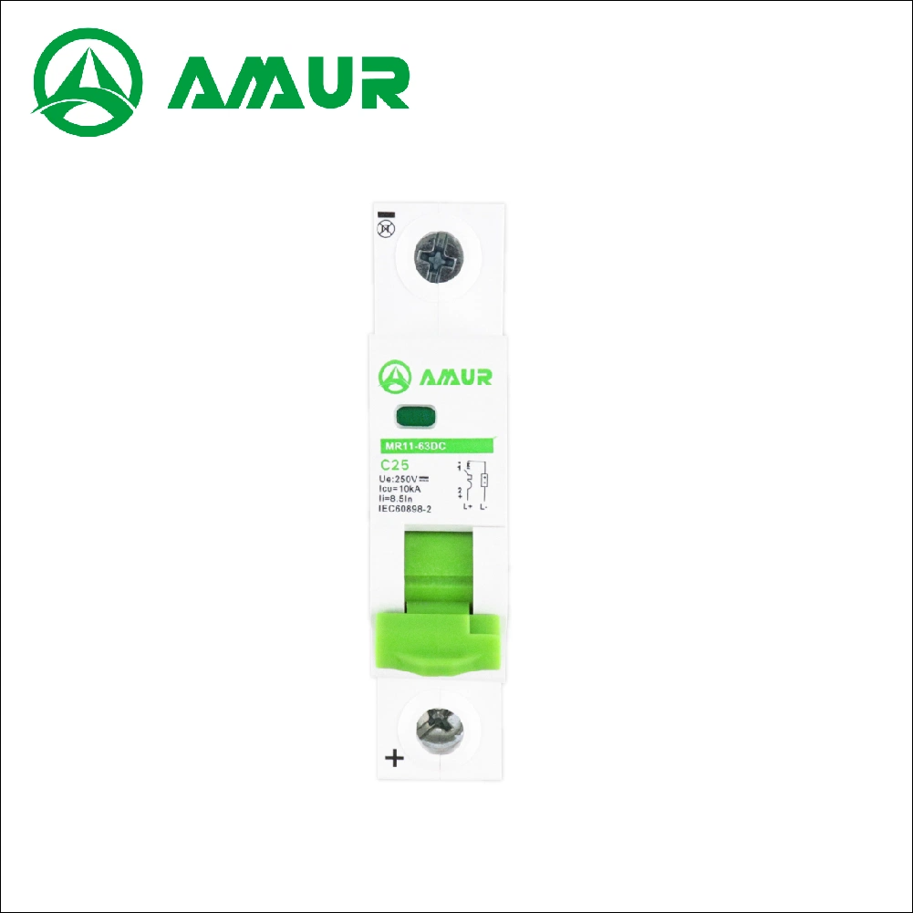 Amur 1-4p 63A 6ka MCB DC Circuit Breaker