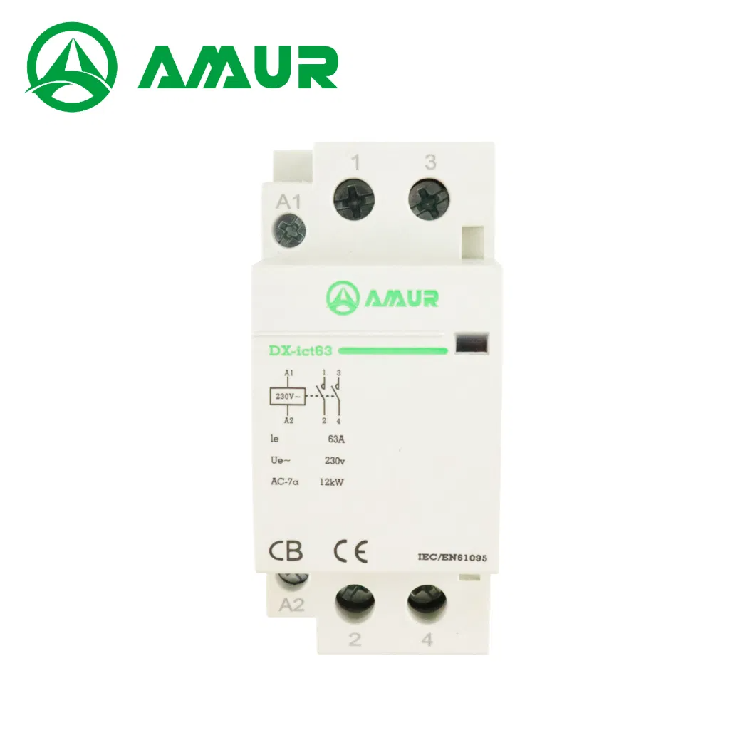 Amur Dxict-25 DIN Rail Household Contactor 3p+1 25A AC Home Contactor