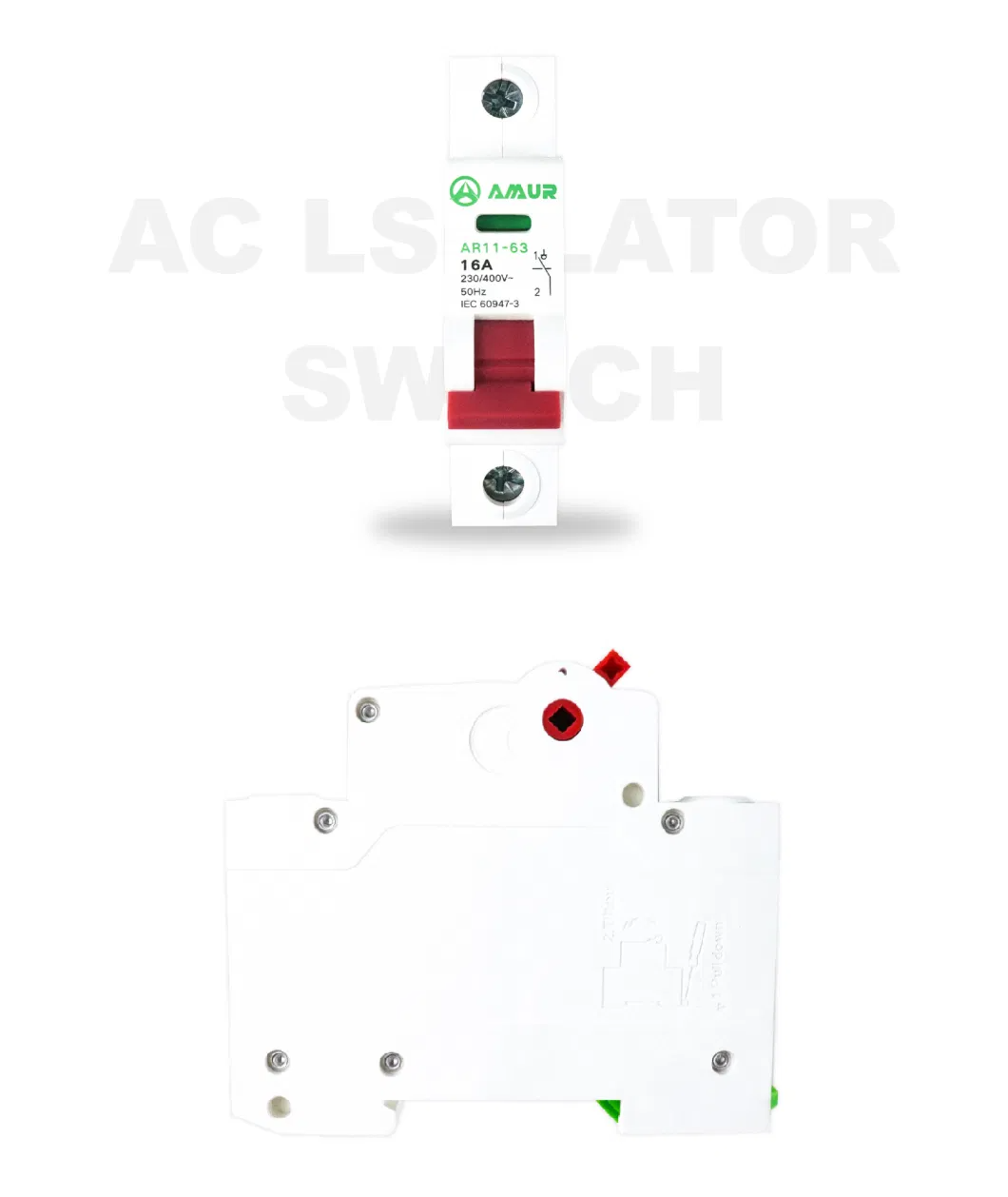 Amur 1p Msd AC 230V MCB Isolator Switch