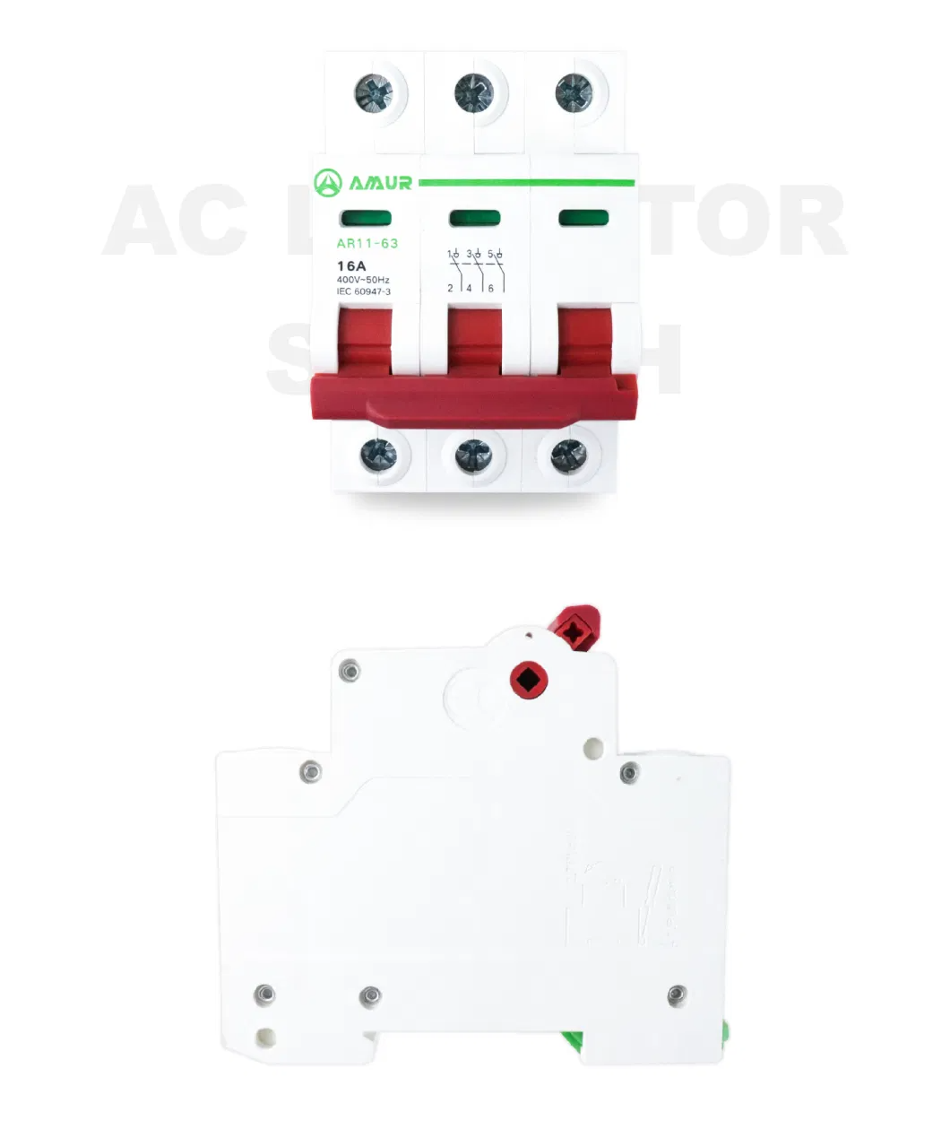 Amur 3p AC Waterproof Isolator Switch Modular Isolating Changeover Switch