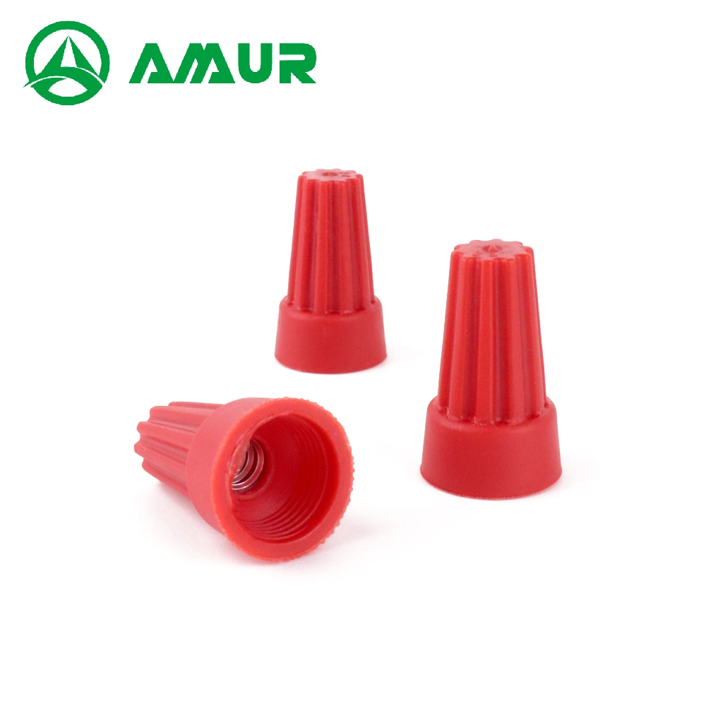 Red Insulated Screw-on Wire Connector Spring Nail Type Connector Lug