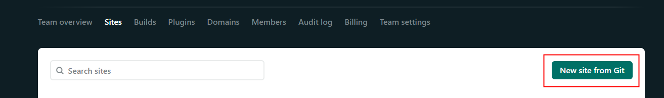 netlify 从 git 导入项目