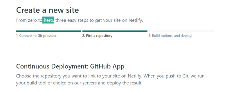 在 netlify 上创建新网站