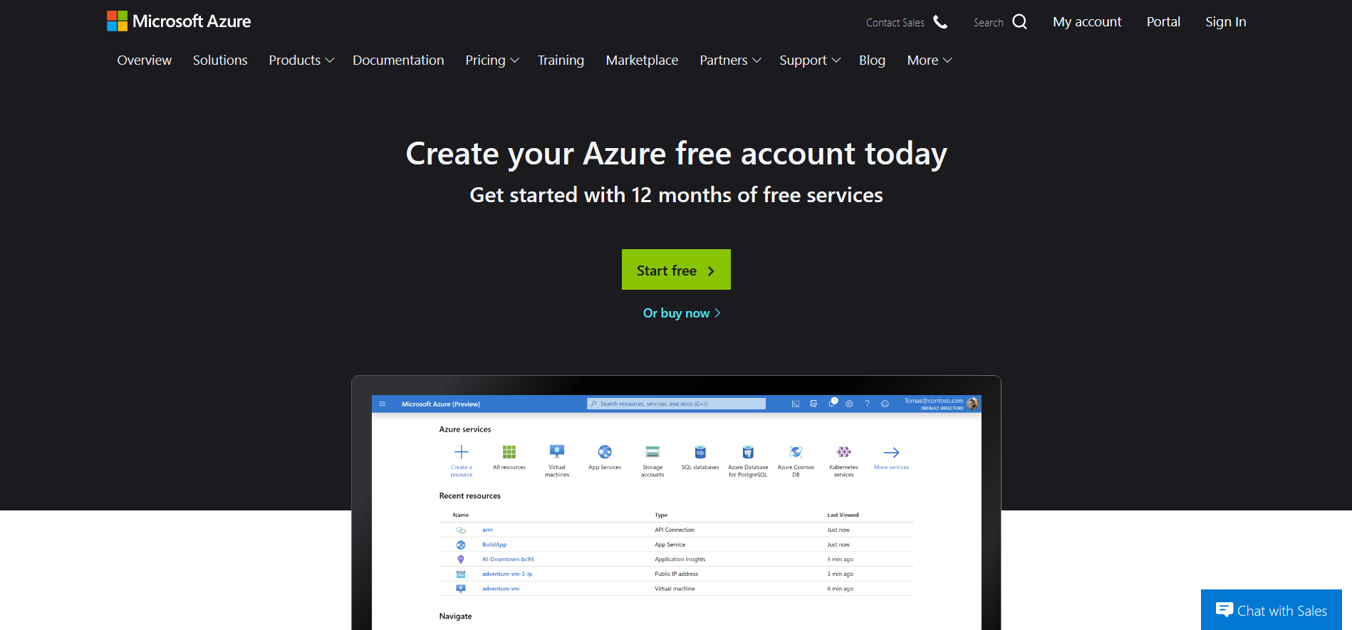 Azure_创建_帐户
