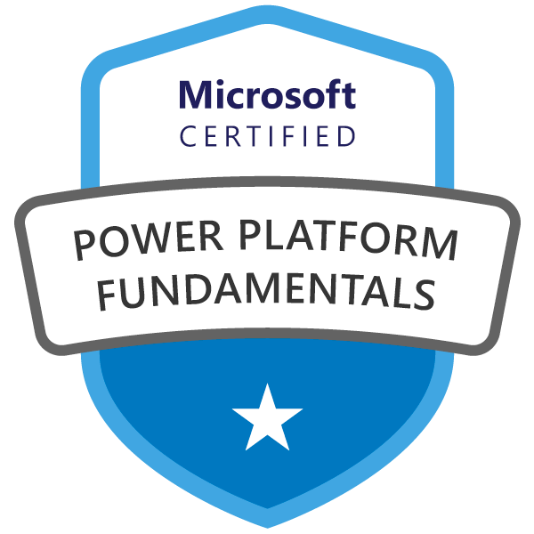 Microsoft 365 Power Platform 基础知识认证徽章图像