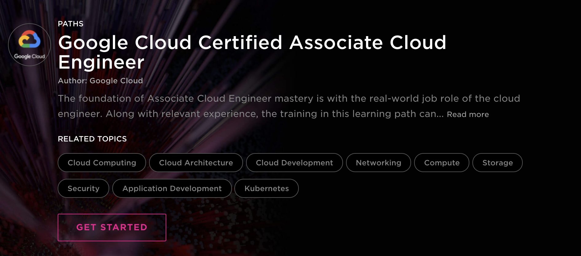 Google Cloud 认证助理云工程师学习路径