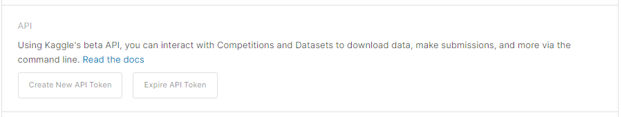访问 Kaggle API