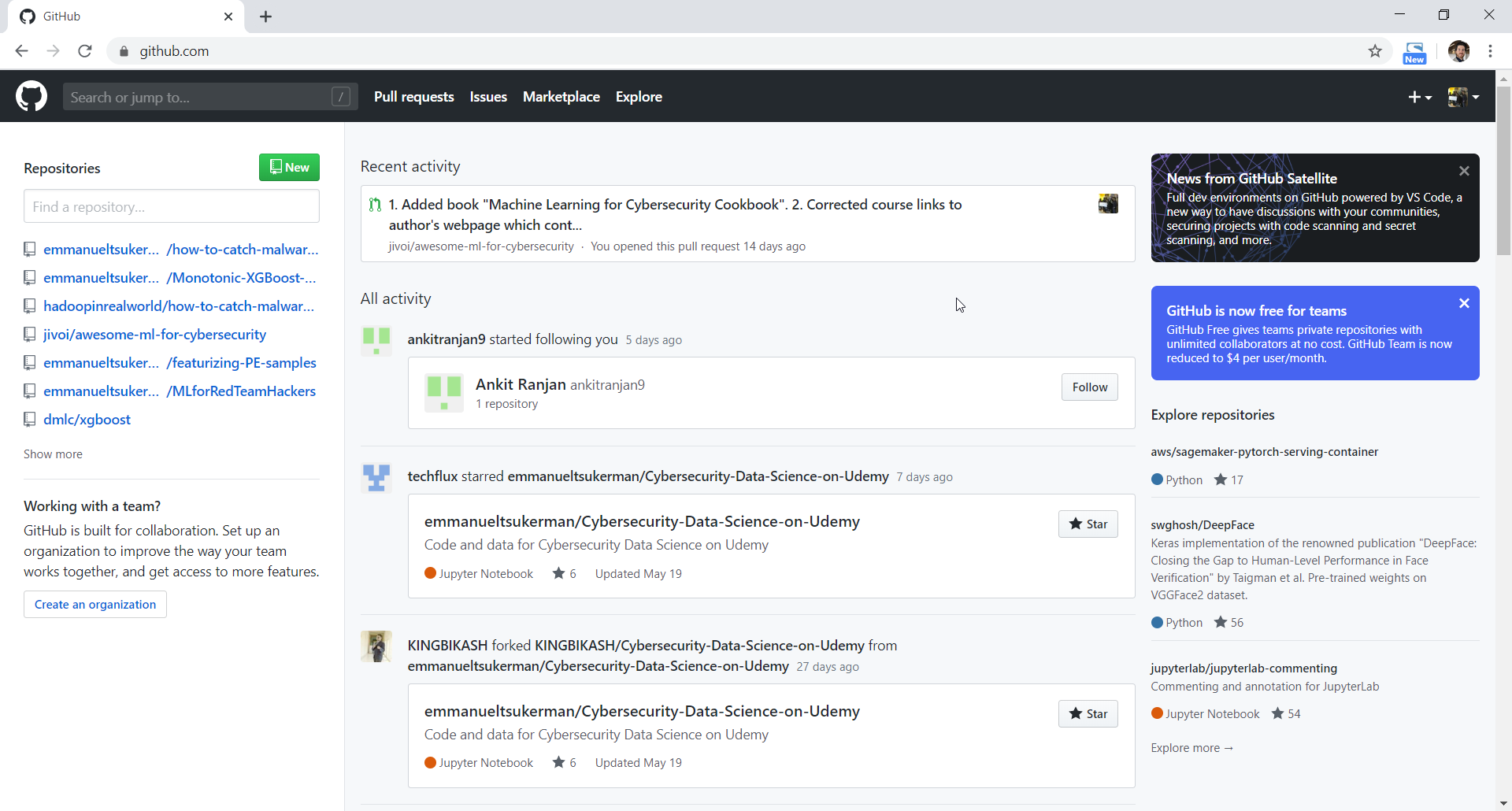 Github 贡献