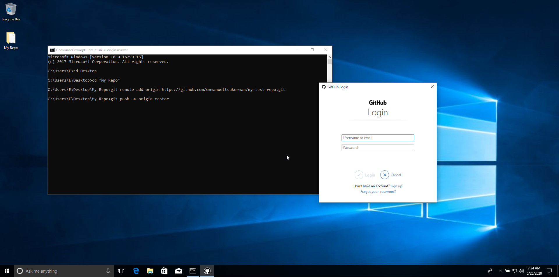 将 Repo 推送到 Github