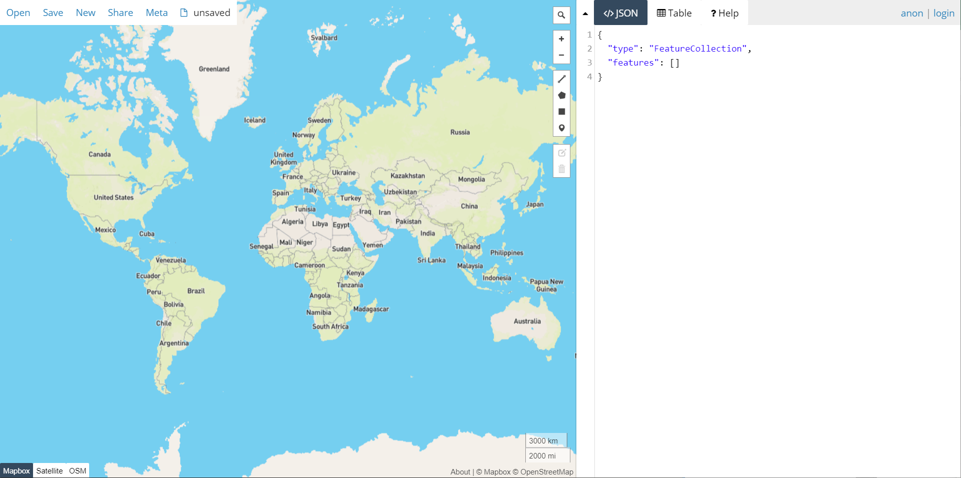 geojson.io 主页