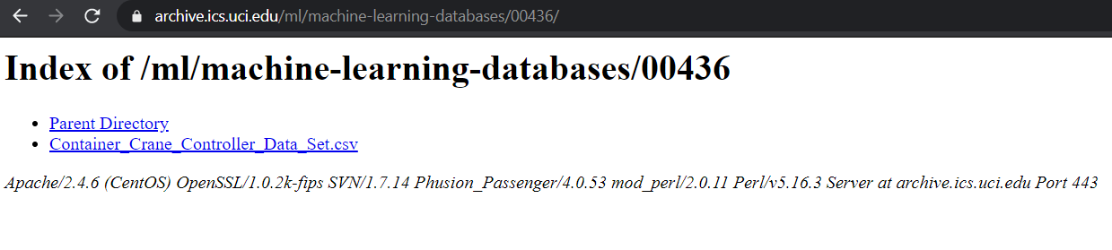 UCI ML 数据库